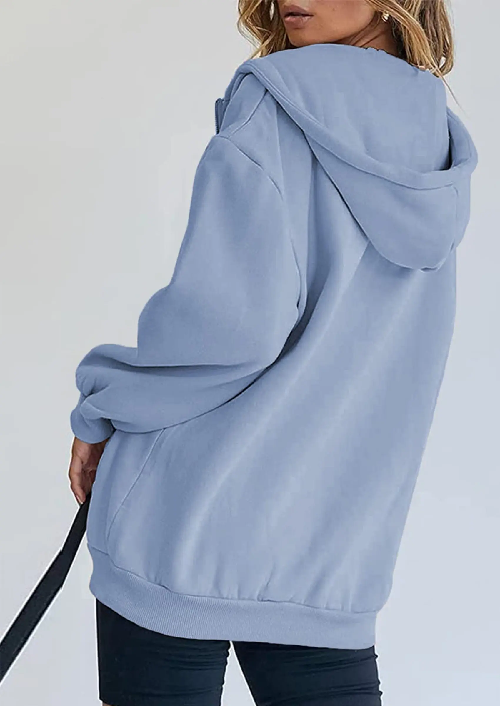 PRETTYGARDEN Women's Zip Up Y2K Hoodies Casual Long Sleeve Sweatshirts Fall Spring Track Jackets with Pockets - Image 9