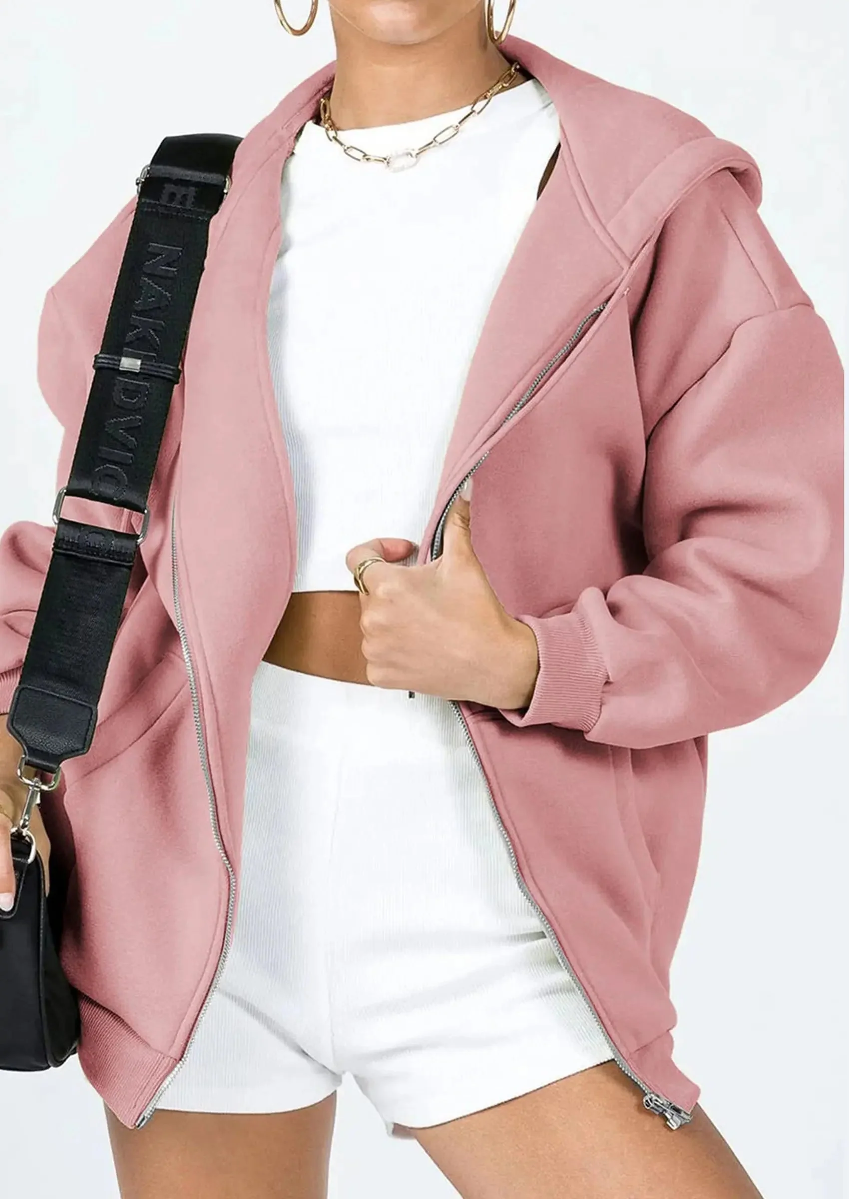 PRETTYGARDEN Women's Zip Up Y2K Hoodies Casual Long Sleeve Sweatshirts Fall Spring Track Jackets with Pockets - Image 91