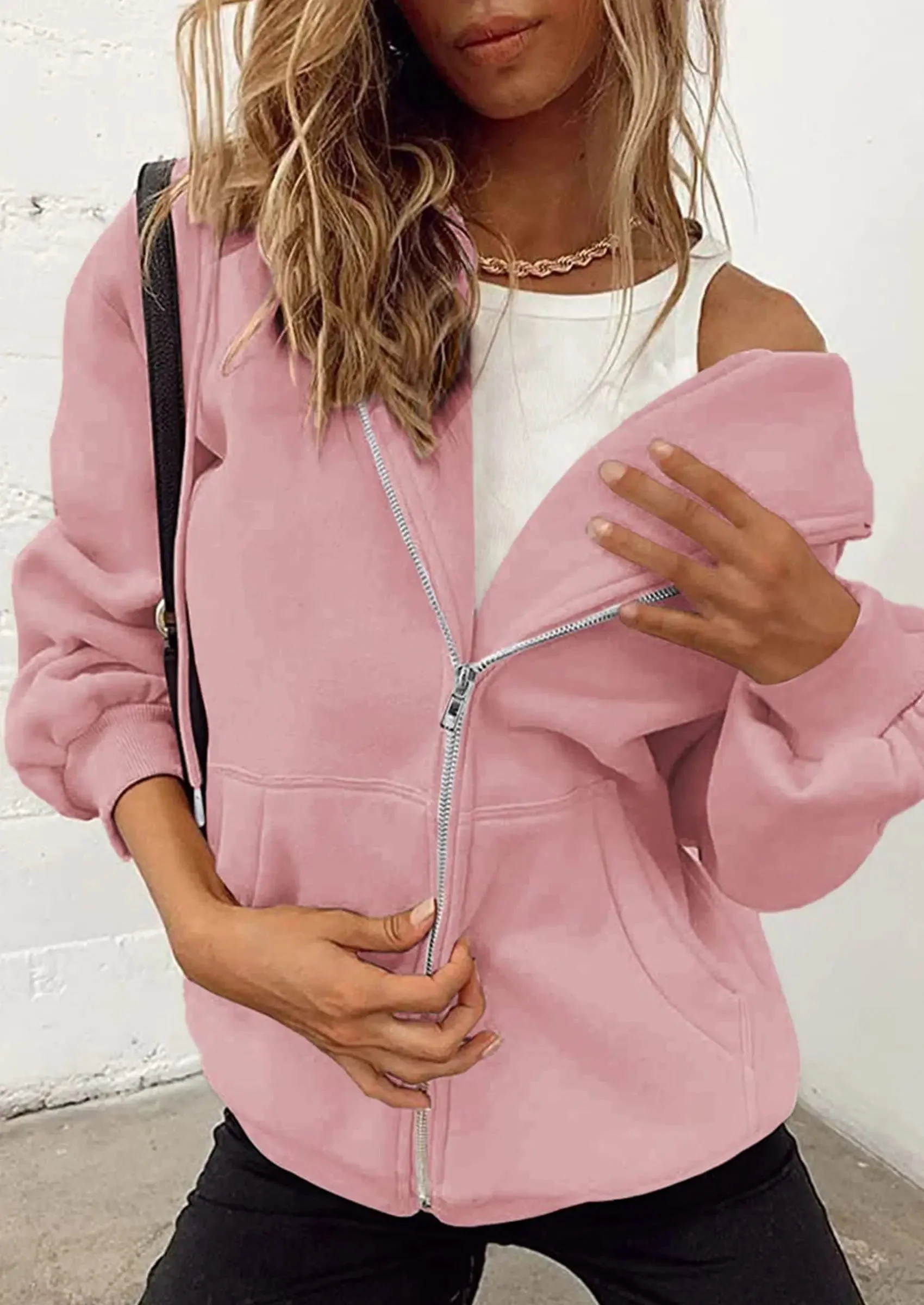 PRETTYGARDEN Women's Zip Up Y2K Hoodies Casual Long Sleeve Sweatshirts Fall Spring Track Jackets with Pockets - Image 92