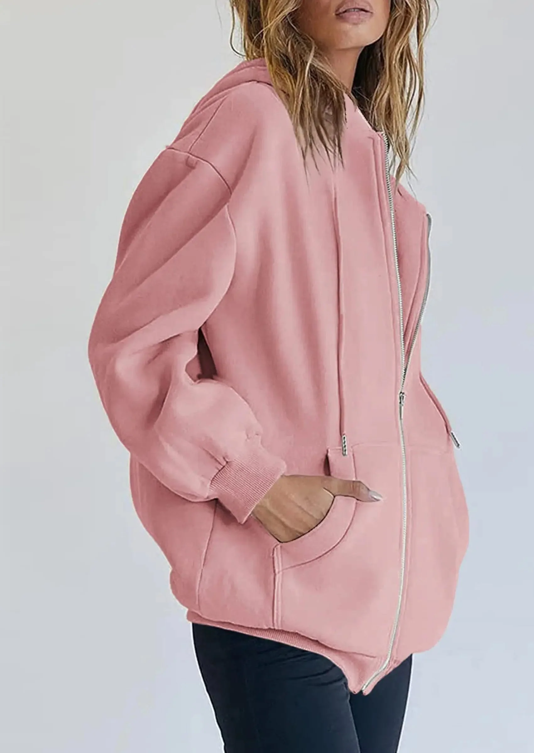 PRETTYGARDEN Women's Zip Up Y2K Hoodies Casual Long Sleeve Sweatshirts Fall Spring Track Jackets with Pockets - Image 93