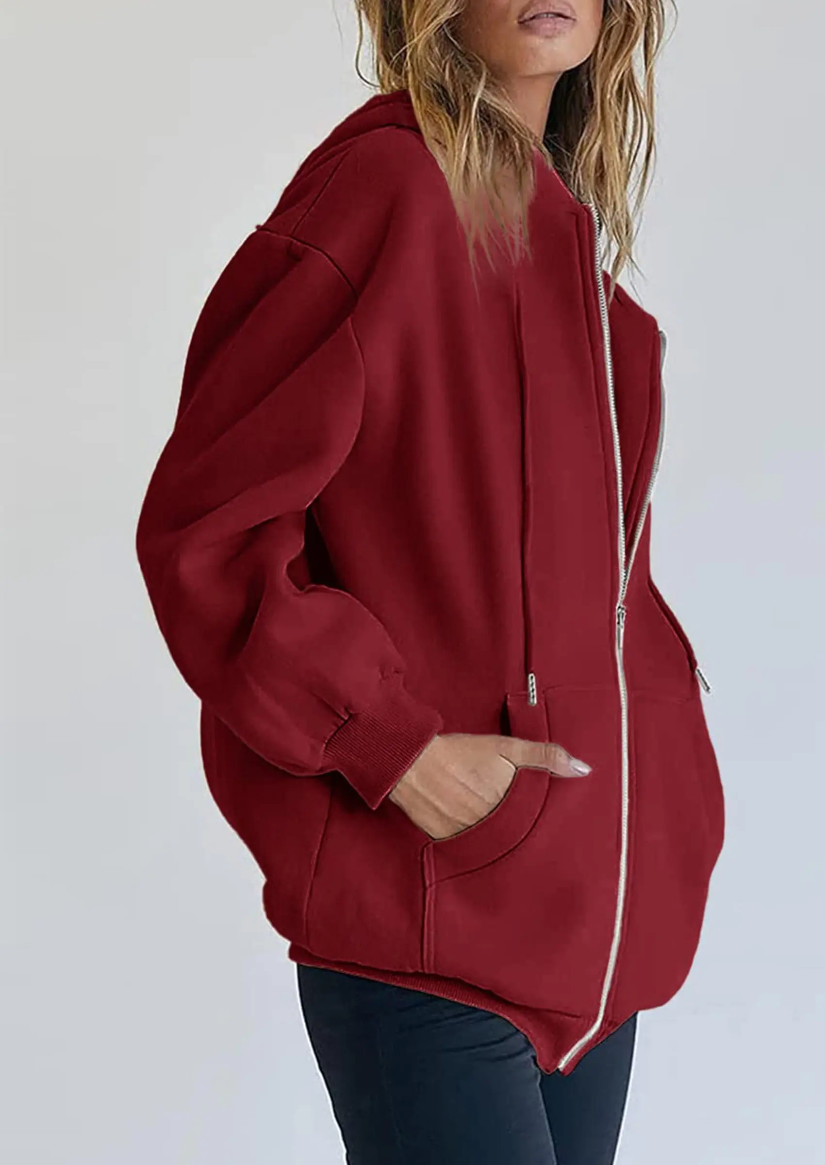 PRETTYGARDEN Women's Zip Up Y2K Hoodies Casual Long Sleeve Sweatshirts Fall Spring Track Jackets with Pockets - Image 97