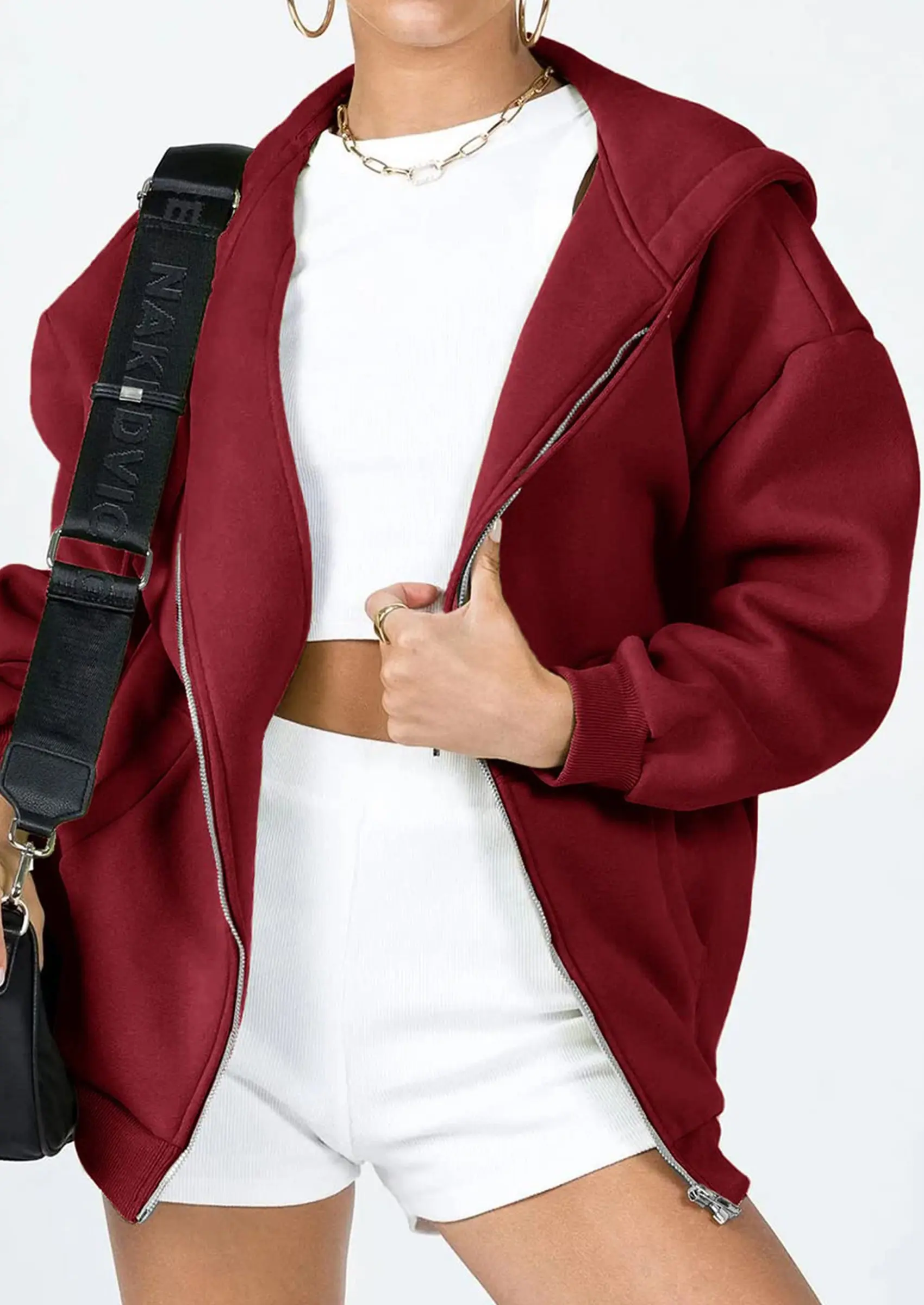 PRETTYGARDEN Women's Zip Up Y2K Hoodies Casual Long Sleeve Sweatshirts Fall Spring Track Jackets with Pockets - Image 98